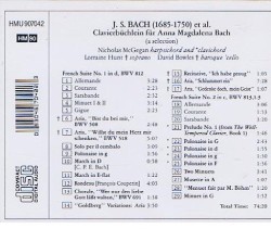 Clavierbüchlein für Anna Magdalena Bach (a selection)