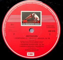 Symphony No. 3 "Eroica" / Egmont Overture