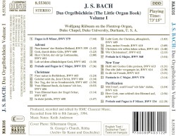 Das Orgelbüchlein (The Little Organ Book), Volume I