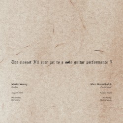 The closest I’ll ever get to a solo guitar performance 1