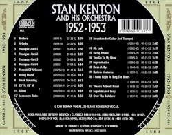 The Chronological Classics: Stan Kenton and His Orchestra 1952-1953