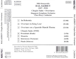 Chopin Suite (1910) / In Bohemia / King Lear Overture / Overtures on a Spanish March Theme