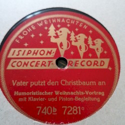 Vaters Weihnachtseinkäufe / Vater putzt den Christbaum an