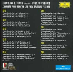 Complete Piano Sonatas: Live from Salzburg Festival