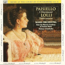 Music at the Court of St Petersburg, Vol. III