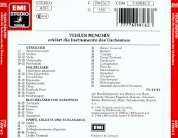 Yehudi Menuhin erklärt die Instrumente des Orchesters