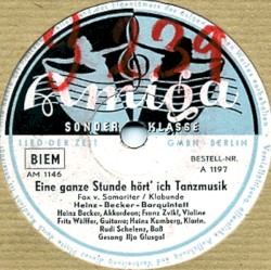 Eine ganze Stunde hört' ich Tanzmusik / Sweet Sue