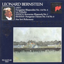 The Royal Edition, no. 44 of 100: Lizst: Hungarian Rhapsodies no. 1 & no. 4 / Les Préludes / Enescu: Romanian Rhapsody no. 1 / Brahms: Hungarian Dances no. 5 & no. 6