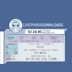 1990-02-24: The Bayou, Washington, DC, USA