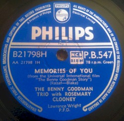 Memories of You / It's Bad for Me