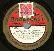 Mon bouquet de souvenirs / Je ne puis vous donner que mon coeur