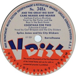 And the Great Big Saw Came Nearer and Nearer / Cocktails for Two / Barbershop Medley