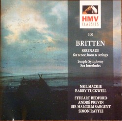 Serenade for Tenor, Horn & Strings / Simple Symphony / Sea Interludes