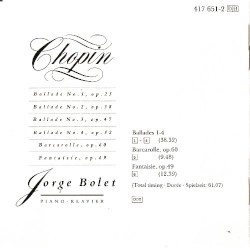 Chopin: Ballades Nos. 1-4; Barcarolle; Fantaisie