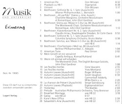 Musik und Unterricht: 65 Erinnerung