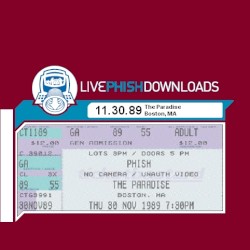 1989-11-30: The Paradise, Boston, MA, USA