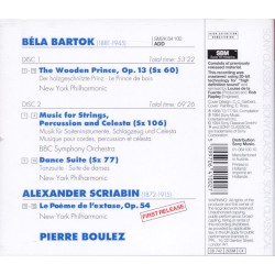 Bartók: The wooden prince / Music for Strings, Percussion and Celesta / Dance Suite / Scriabin: Le Poeme De L’Extase