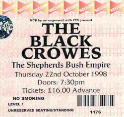 1998-10-22: Shepherd's Bush Empire, London, UK