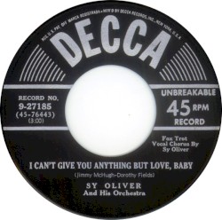 I Can't Give You Anything but Love, Baby / Organ Grinder's Swing