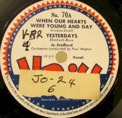 When Our Hearts Were Young and Gay / Yesterdays / When I Grow Too Old to Dream / Where or When