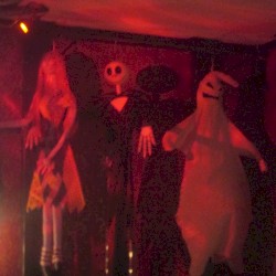 Karaoke Night at a Bar Near Halloween