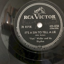 It's a Sin to Tell a Lie / I'm Gonna Sit Right Down and Write Myself a Letter