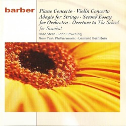 Piano Concerto / Violin Concerto / Adagio for Strings / Second Essay for Orchestra / Overture to the School of Scandal