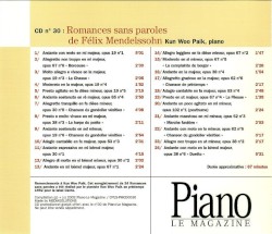 Romances sans paroles de Félix Mendelssohn