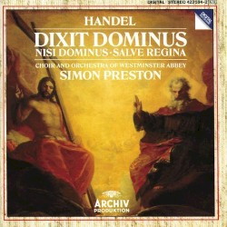 Dixit Dominus / Nisi Dominus / Salve Regina