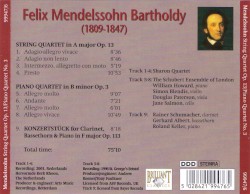 String Quartet op. 13 / Piano Quartet no. 3