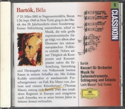 Music for Strings, Percussion and Celesta / Concerto for Orchestra