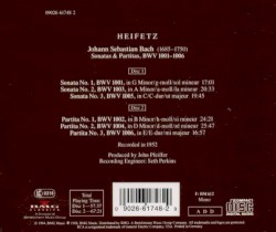 The Heifetz Collection, Volume 17: Sonatas & Partitas