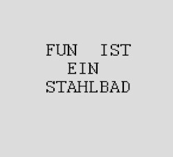 Fun ist ein Stahlbad