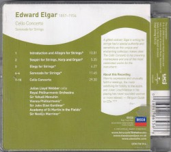 Cello Concerto / Serenade for Strings