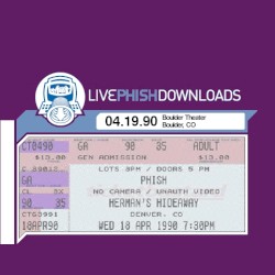 1990-04-19: Boulder Theater, Boulder, CO, USA