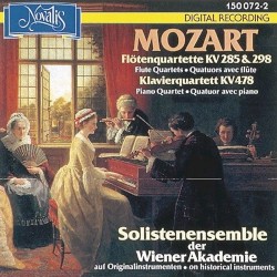 Flötenquartette KV 285, 298 / Klavierquartett KV 478