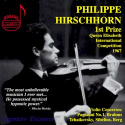 Philippe Hirschhorn (1st Prize Queen Elisabeth International Competition 1967) [Live]