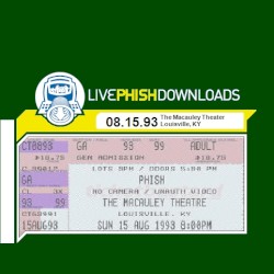 1993-08-15: The Macauley Theater, Louisville, KY, USA