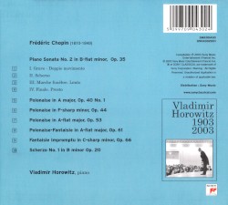 Horowitz Plays Chopin: Sonata No. 2 / Polonaises
