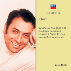 Symphonies nos. 34, 39, 40 / Eine kleine Nachtmusik