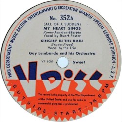 My Heart Sings / Singin’ in the Rain / Missouri Waltz / Alice Blue Gown