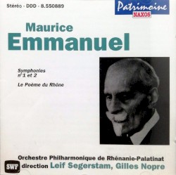 Symphonies n° 1 et 2 / Le Poème du Rhône