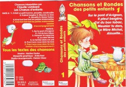 Chansons et rondes des petits enfants, Vol. 1