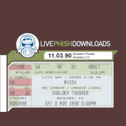1990-11-03: Boulder Theater, Boulder, CO, USA
