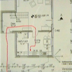 Wegbeschreibung zum Kühlschrank