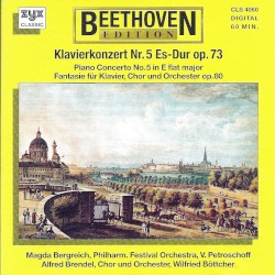 Klavierkonzert Nr. 5 Es-Dur, op. 73 / Fantasie für Klavier, Chor und Orchester, op. 80