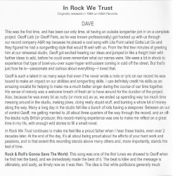 In Rock We Trust