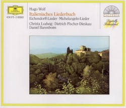 Italienisches Liederbuch / Eichendorff-Lieder / Michelangelo-Lieder