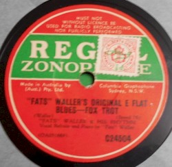 "Fats" Waller's Original E Flat Blues / Swinga-Dilla Street