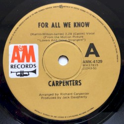 For All We Know / Don't Be Afraid